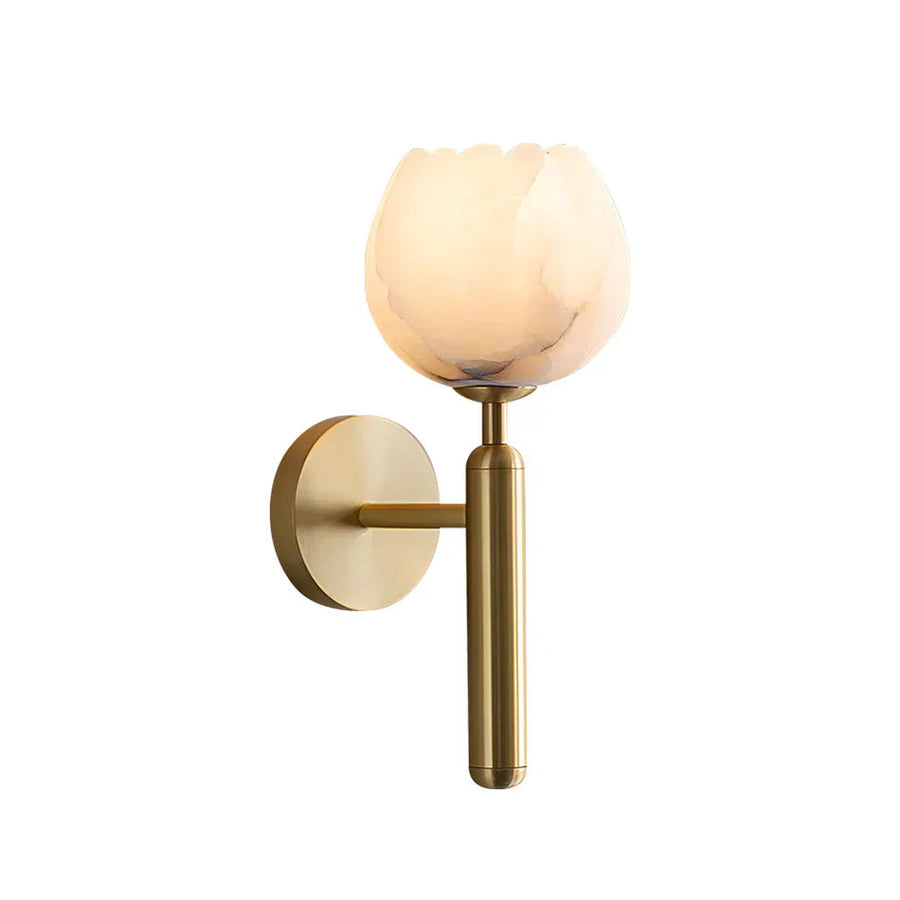 Mian Wall Light in alabaster for Hallway by AUVIELIGHT