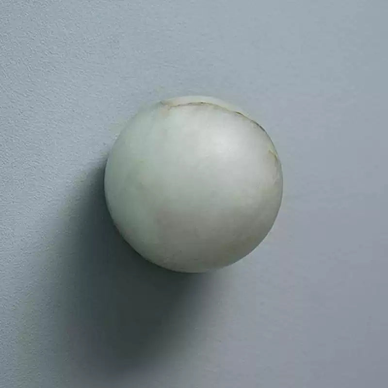 Minimalist Round Wall Sconce in alabaster for Hallway by AUVIELIGHT, Dia 10cm x H 10cm / ∅ 3.9″ x H 3.9″ / White and 2 other sizes
