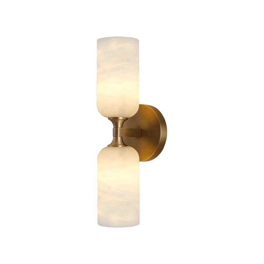 Monty Linear Wall Sconce in alabaster for Hallway by AUVIELIGHT