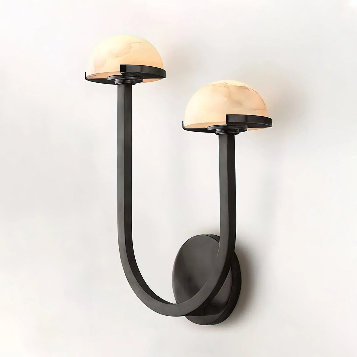 Mushroom Wall Light in alabaster for Hallway by AUVIELIGHT