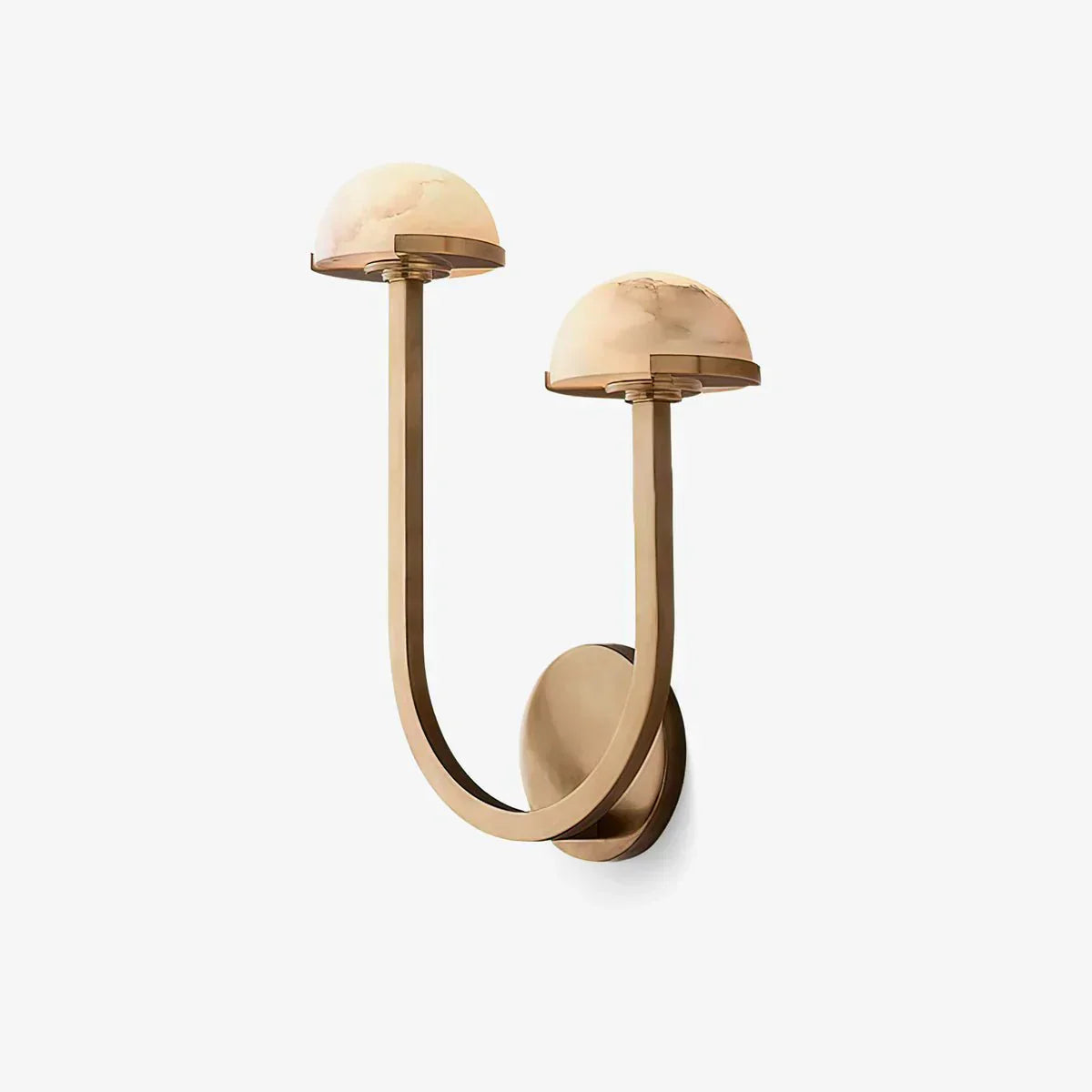 Mushroom Wall Light in alabaster for Hallway by AUVIELIGHT