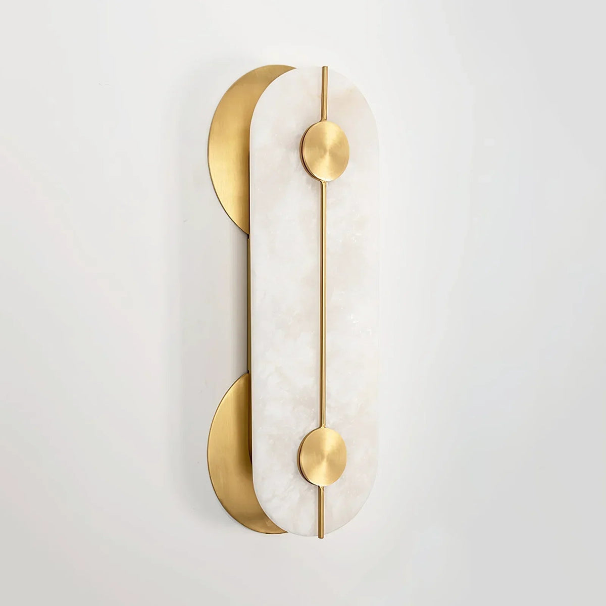 Obvara Oval Wall Light in alabaster for Hallway by AUVIELIGHT