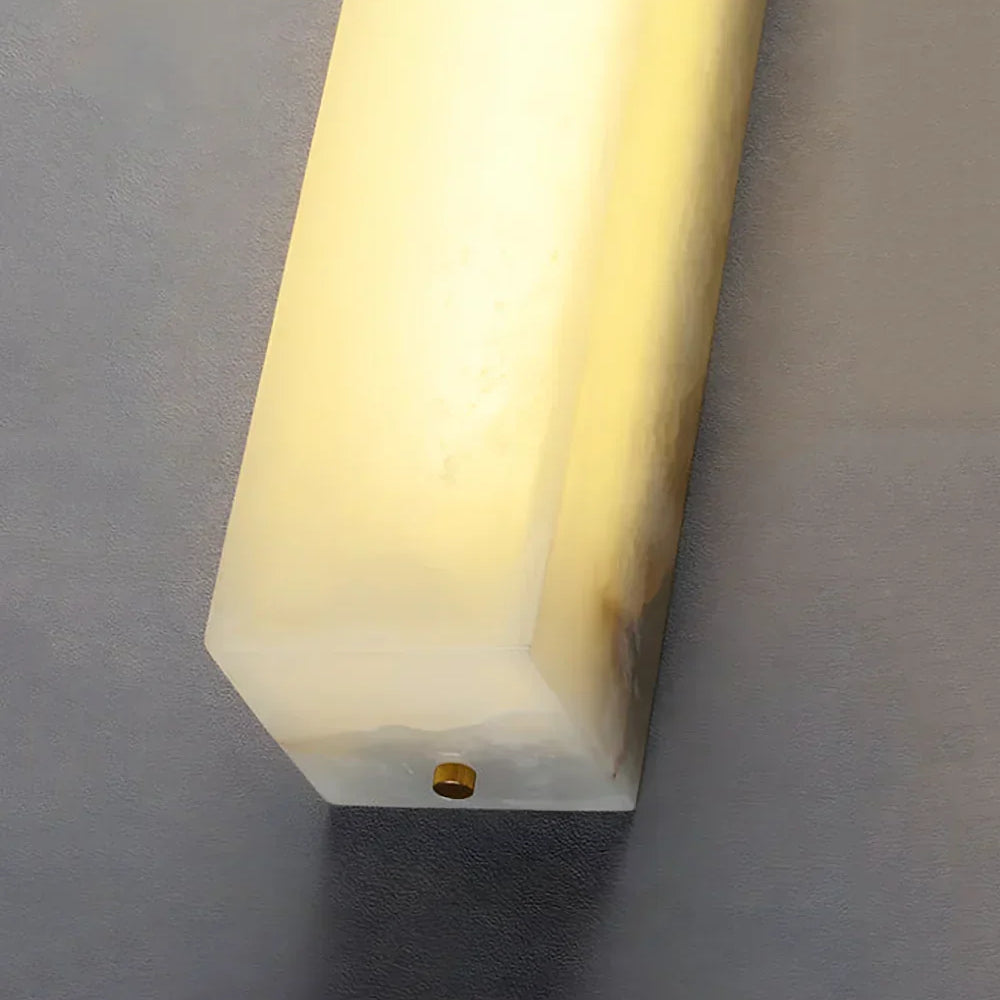Rectangle Wall Sconce in alabaster for Hallway by AUVIELIGHT