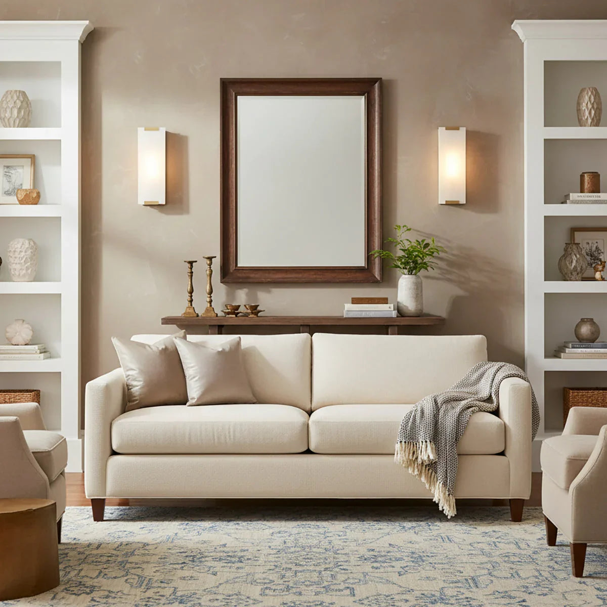 Roux Wall Light in alabaster for Hallway by AUVIELIGHT
