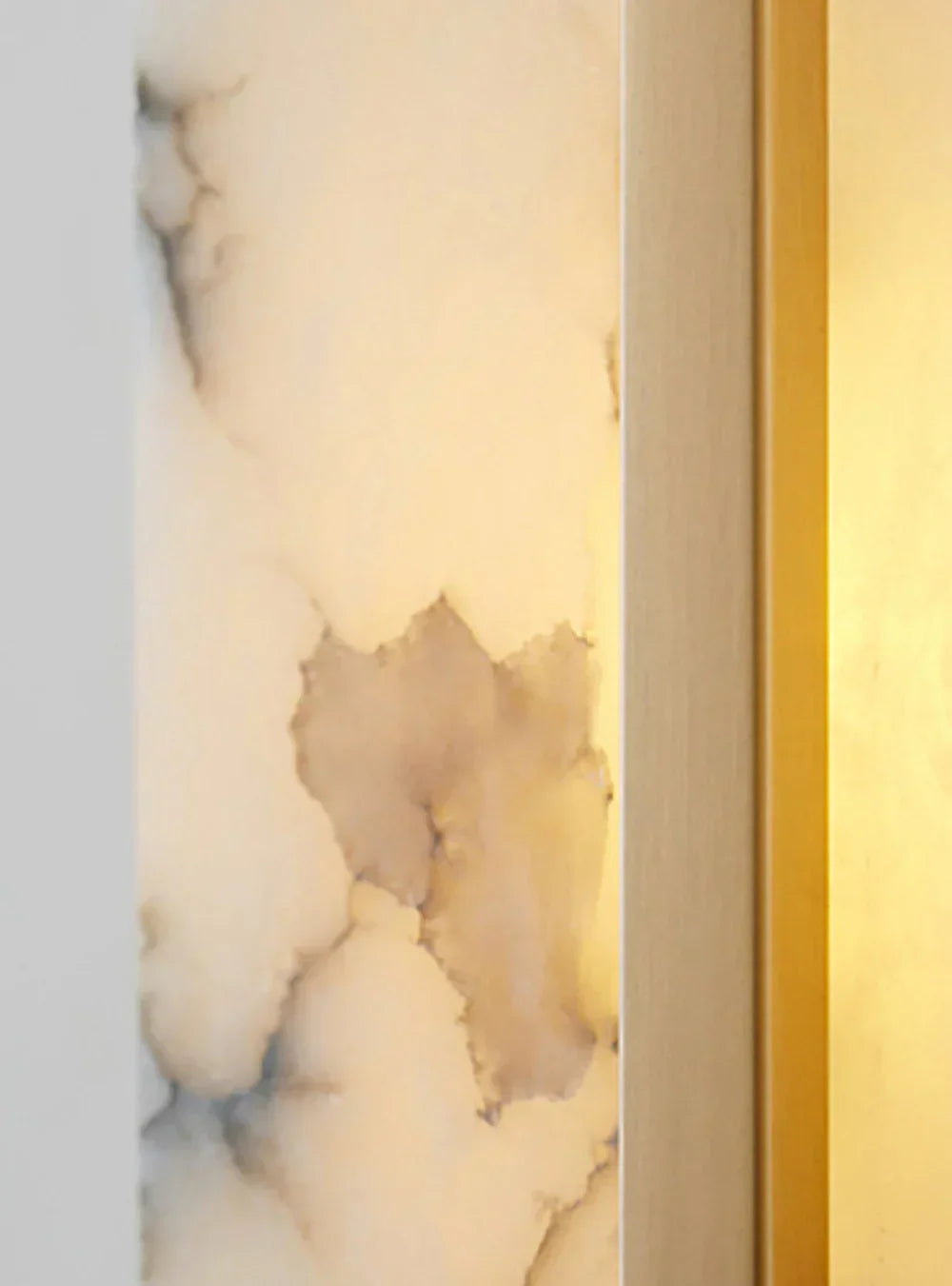 Square Wall Sconce in alabaster for Hallway by AUVIELIGHT