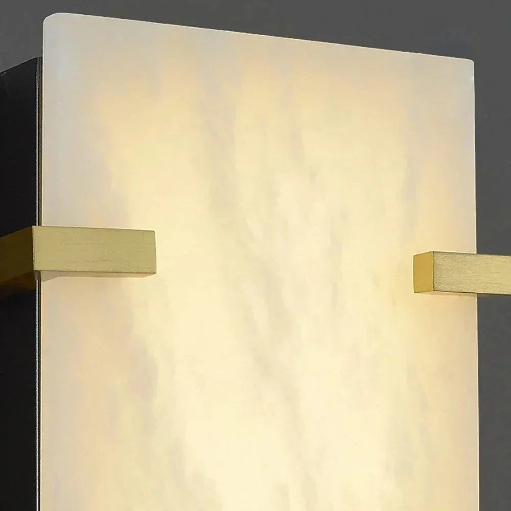 Modern Wall Light in alabaster for Hallway by AUVIELIGHT