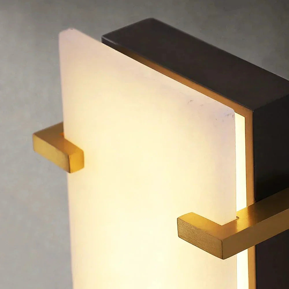 Modern Wall Light in alabaster for Hallway by AUVIELIGHT
