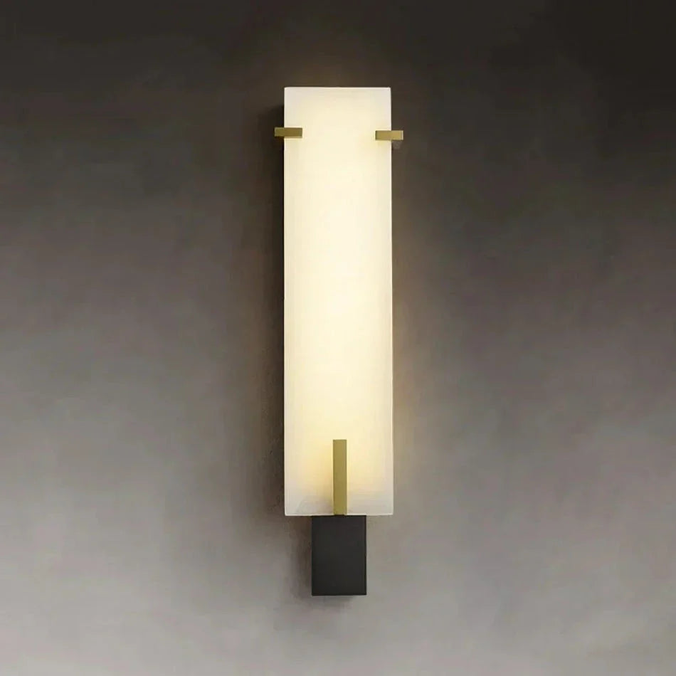 Modern Wall Light in alabaster for Hallway by AUVIELIGHT