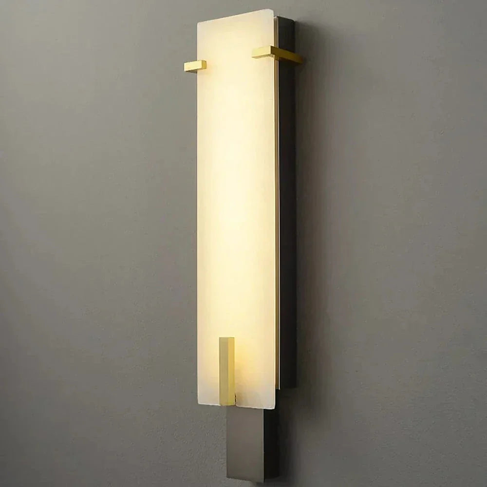 Modern Wall Light in alabaster for Hallway by AUVIELIGHT