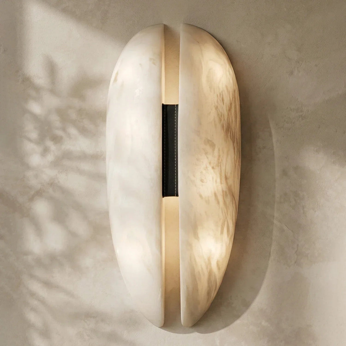 Veil Wall Light in alabaster for Hallway by AUVIELIGHT