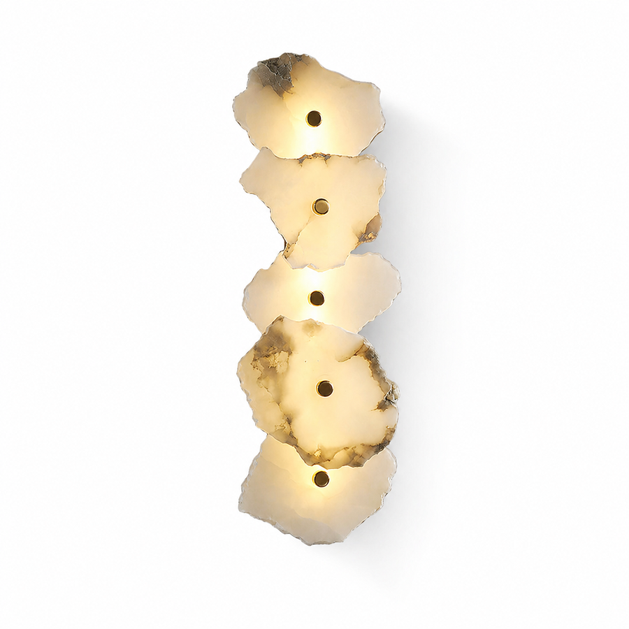 Cascade Wall Sconce in alabaster for Hallway by AUVIELIGHT