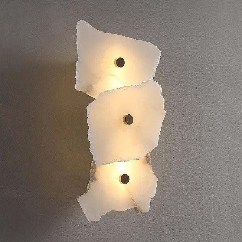 Cascade Wall Sconce in alabaster for Hallway by AUVIELIGHT