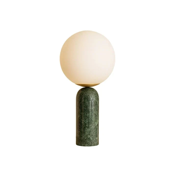 Column Globe Table Lamp in alabaster for Living Room by AUVIELIGHT