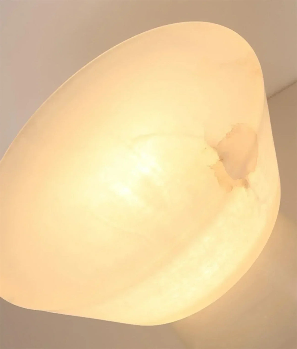 Conical Table Lamp in alabaster for Living Room by AUVIELIGHT