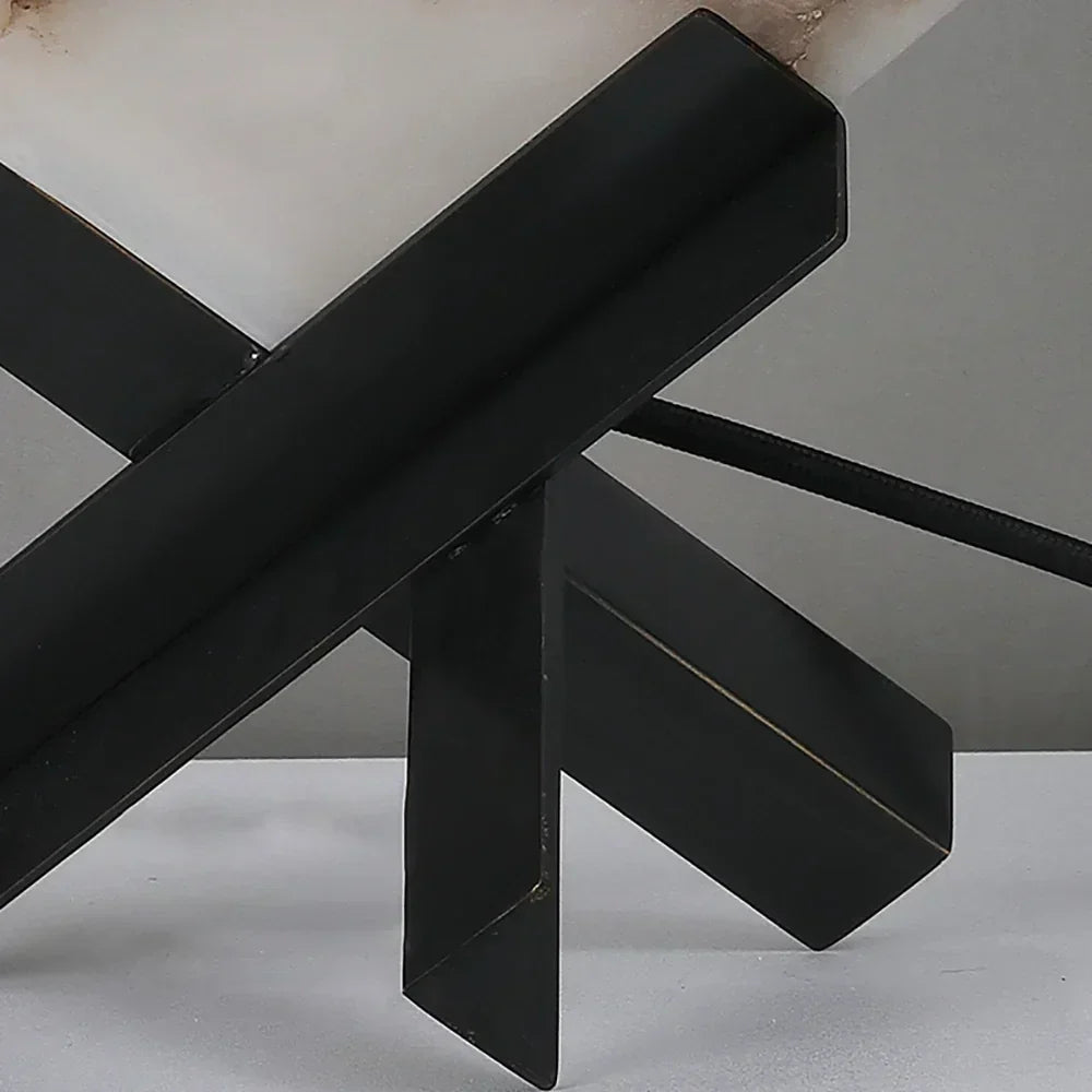 Modern Table Lamp in alabaster for Living Room by AUVIELIGHT