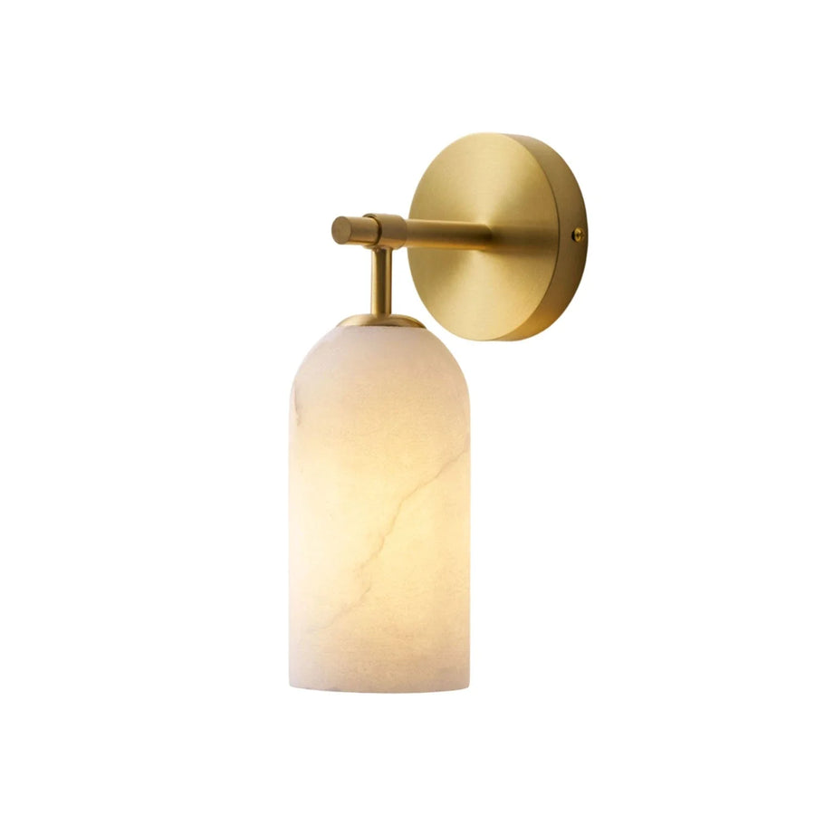 Cylinder Wall Sconce in alabaster for Hallway by AUVIELIGHT