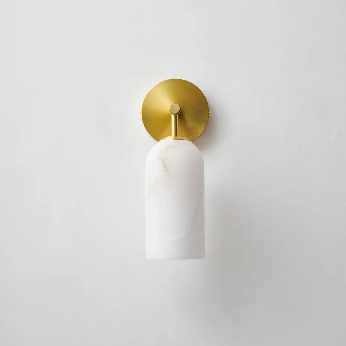 Cylinder Wall Sconce in alabaster for Hallway by AUVIELIGHT