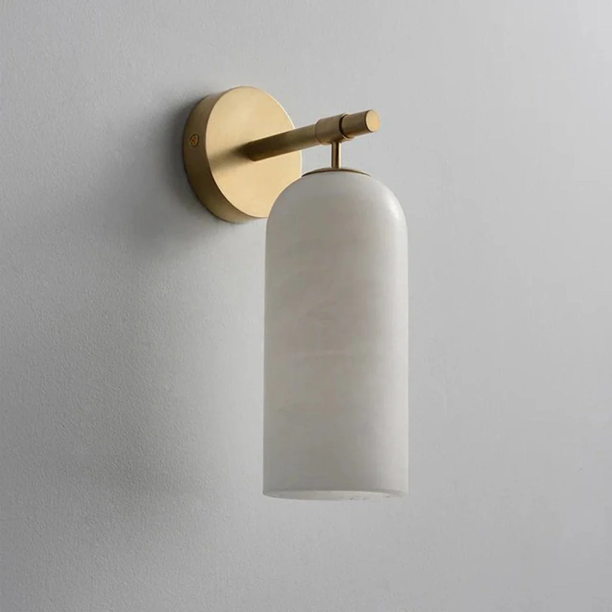 Cylinder Wall Sconce in alabaster for Hallway by AUVIELIGHT