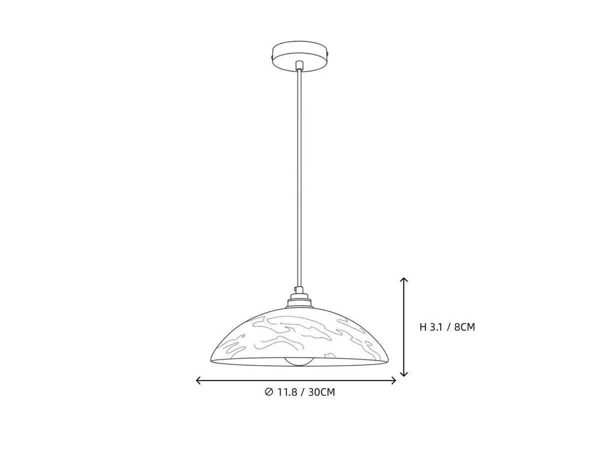 Dome Pendant Light in alabaster for Kitchen Island by AUVIELIGHT