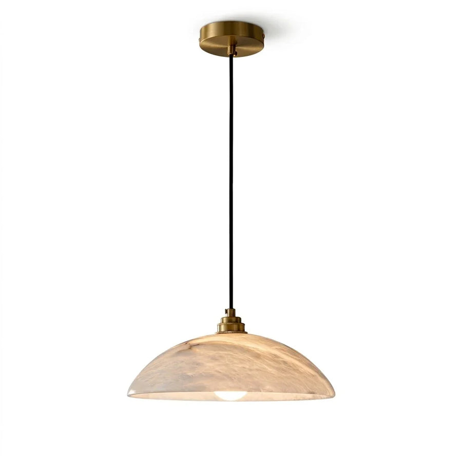Dome Pendant Light in alabaster for Kitchen Island by AUVIELIGHT