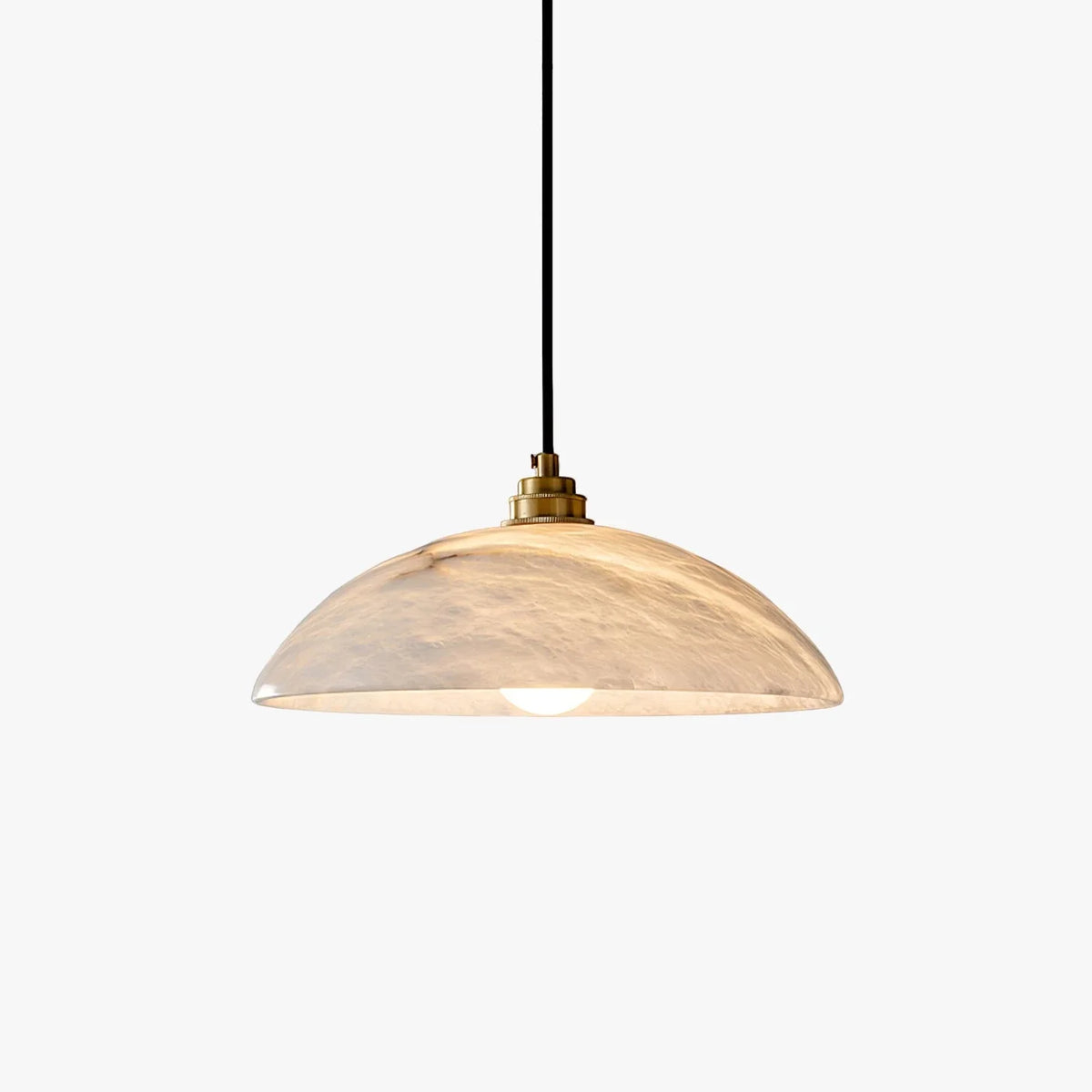 Dome Pendant Light in alabaster for Kitchen Island by AUVIELIGHT