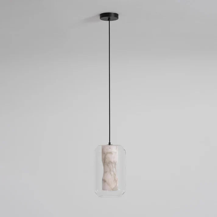 Inner Core Pendant Light in alabaster for Kitchen Island by AUVIELIGHT
