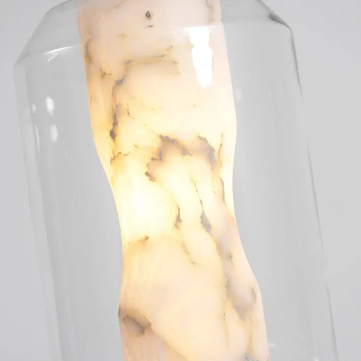 Inner Core Pendant Light in alabaster for Kitchen Island by AUVIELIGHT