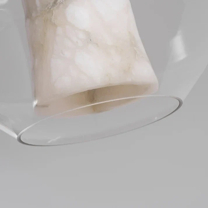 Inner Core Pendant Light in alabaster for Kitchen Island by AUVIELIGHT