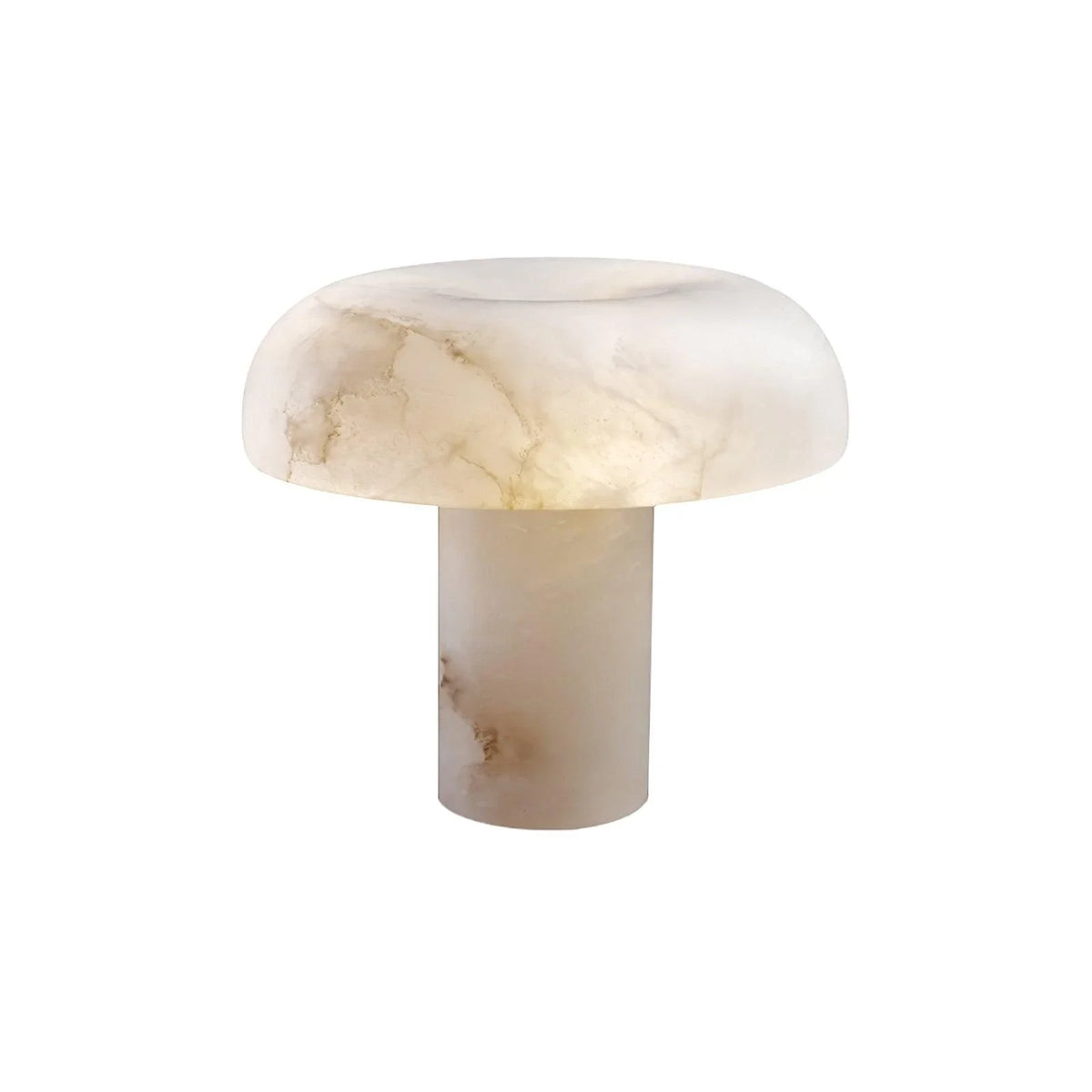 Mushroom Table Lamp in alabaster for Living Room by AUVIELIGHT