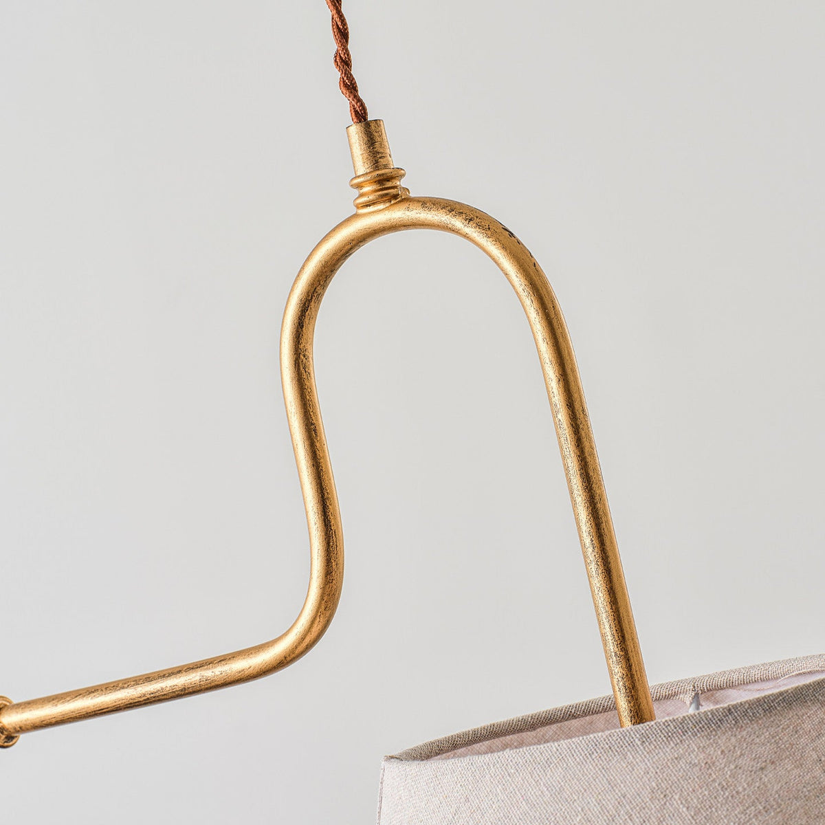 Althea Dual Pendant Light in linen for Kitchen Island by AUVIELIGHT