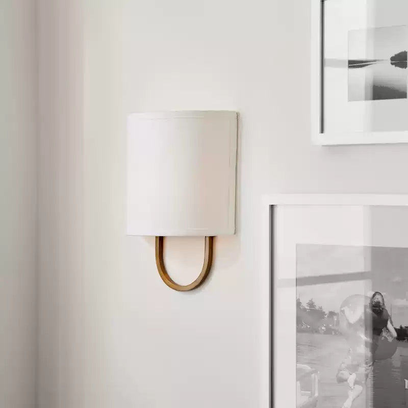 Althea Loop Wall Sconce in linen for Hallway by AUVIELIGHT