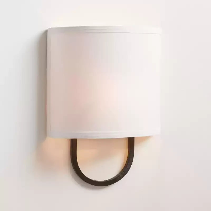 Althea Loop Wall Sconce in linen for Hallway by AUVIELIGHT