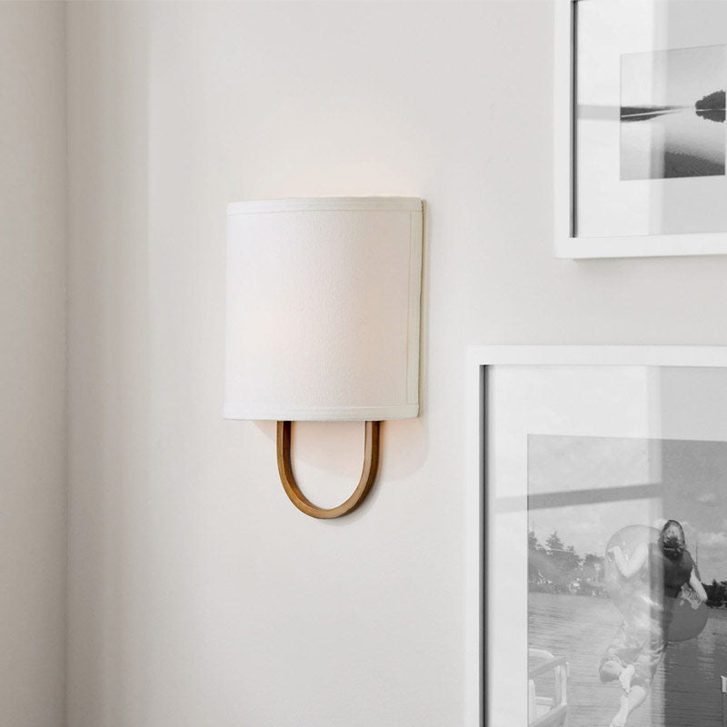 Althea Loop Wall Sconce in linen for Hallway by AUVIELIGHT