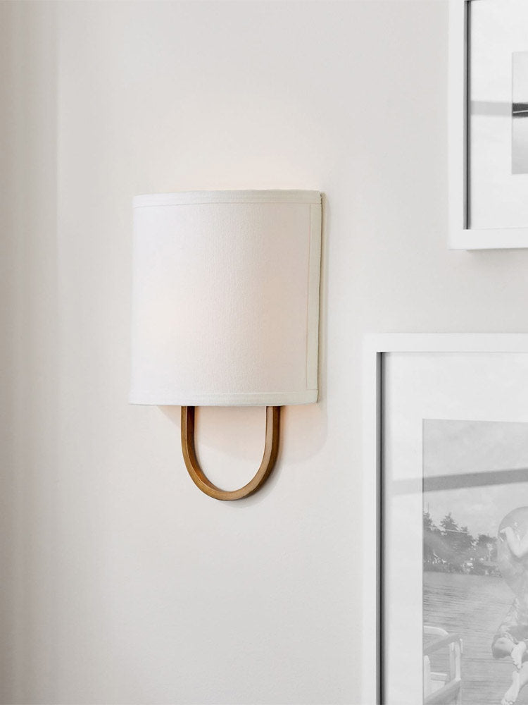 Althea Loop Wall Sconce in linen for Hallway by AUVIELIGHT