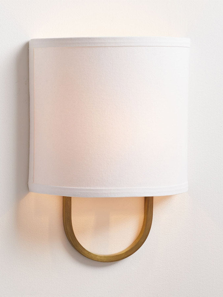 Althea Loop Wall Sconce in linen for Hallway by AUVIELIGHT