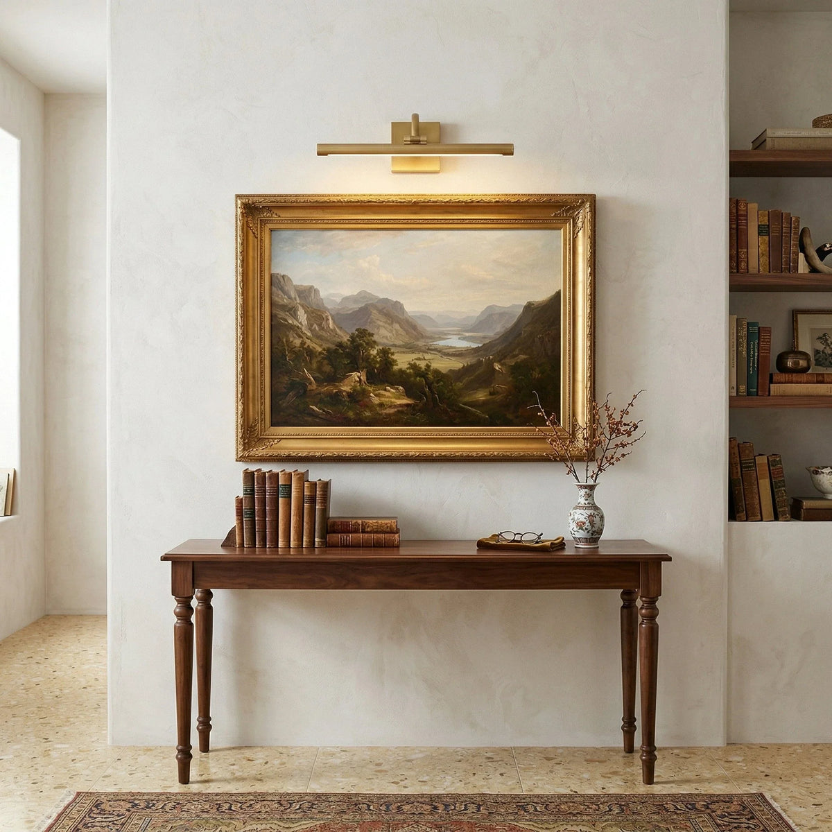 Alton Wall Light in brass for Hallway by AUVIELIGHT