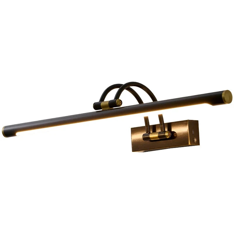 Alton Wall Light in brass for Hallway by AUVIELIGHT, L 100cm x W 19cm / L 39.4″ x W 7.5″ / Black / Warm Light and 4 other sizes