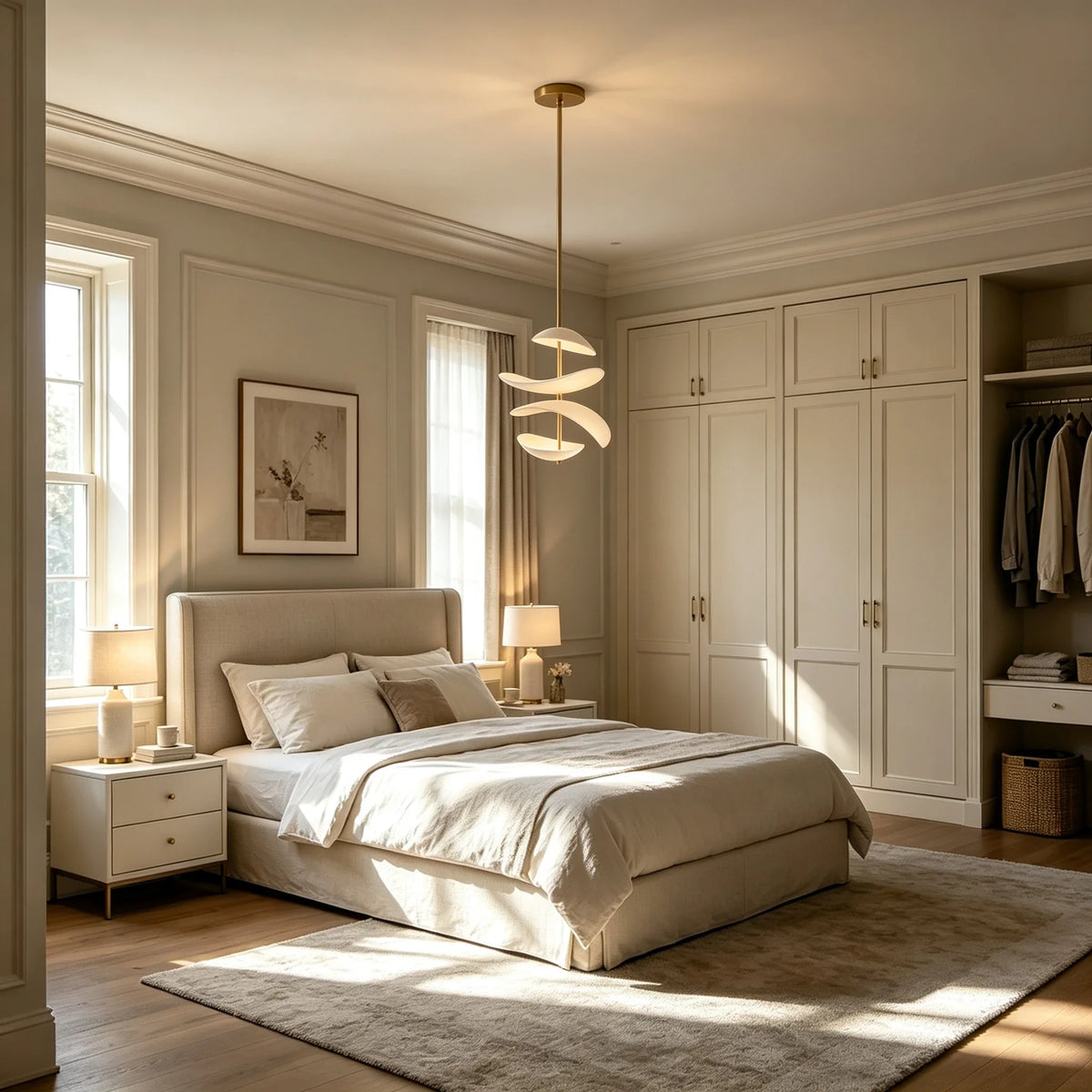 Aluminum Petal Chandelier for Dining Room by AUVIELIGHT