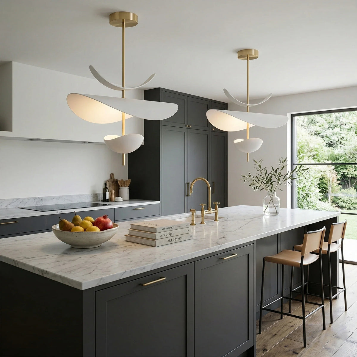 Aluminum Petal Chandelier for Dining Room by AUVIELIGHT