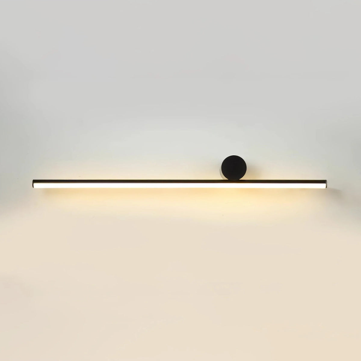 Aluminum Silicone Linear Wall Sconce for Hallway by AUVIELIGHT, L 31.5" x H 3.5" / L 80cm x H 9cm / Black / Warm Light