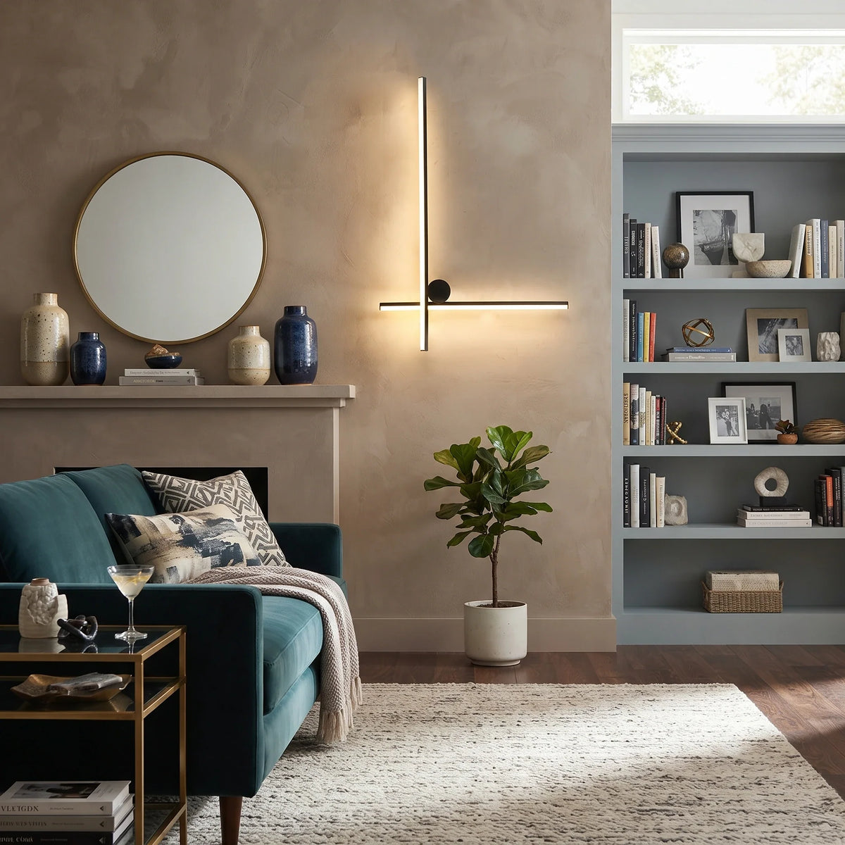 Aluminum Silicone Linear Wall Sconce for Hallway by AUVIELIGHT