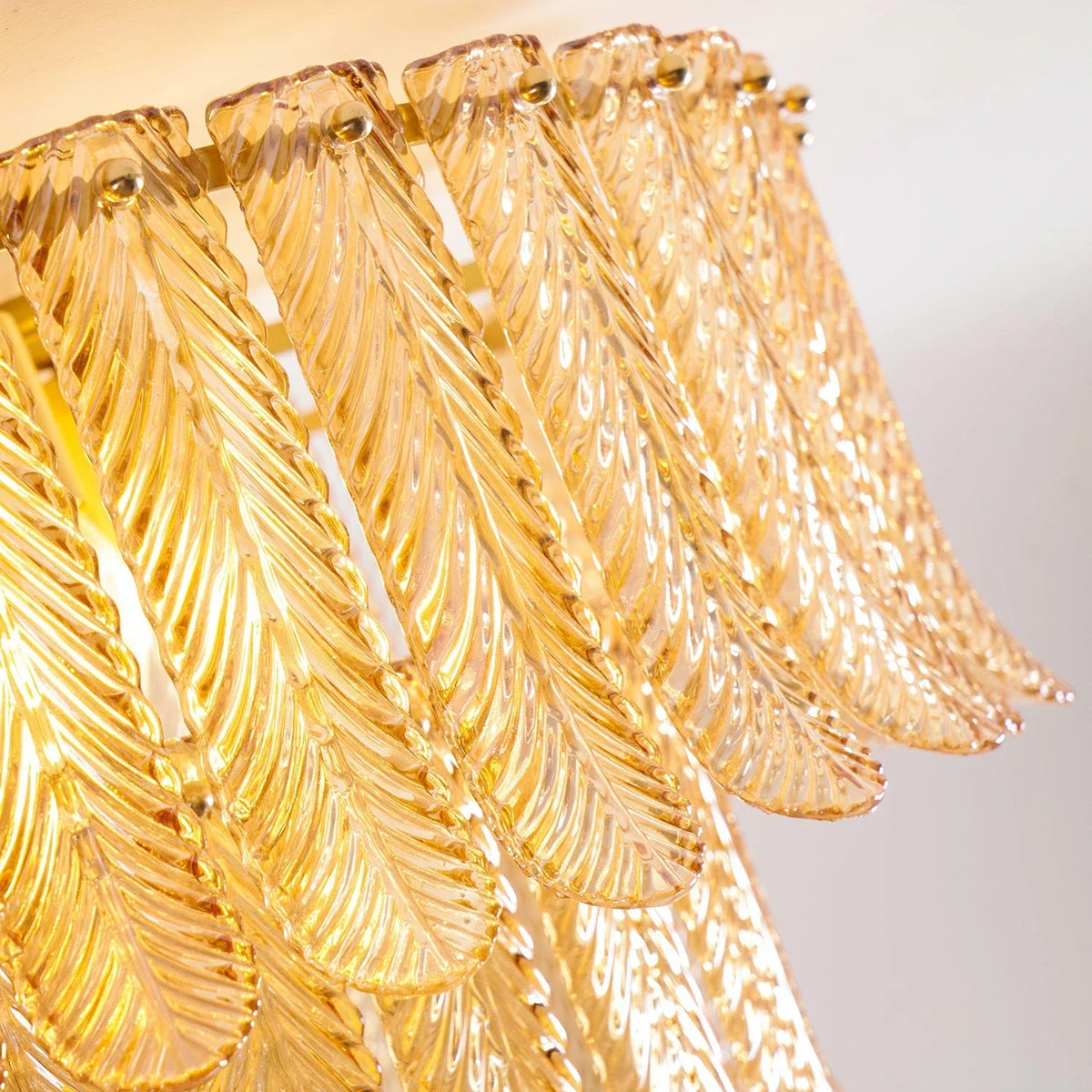 Waterfall Wall Sconce in amber crystal for Hallway by AUVIELIGHT