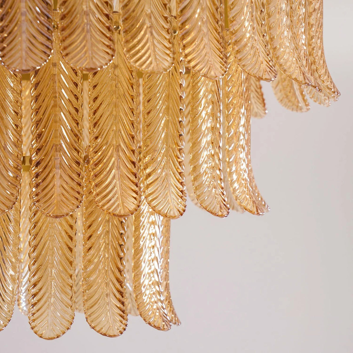 Waterfall Wall Sconce in amber crystal for Hallway by AUVIELIGHT