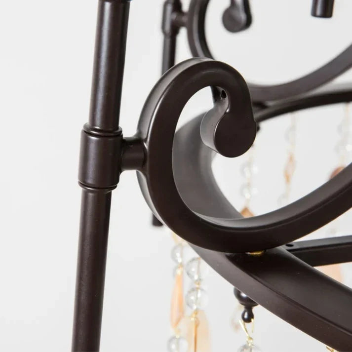 Empire Chandelier in antique brass for Dining Room by AUVIELIGHT