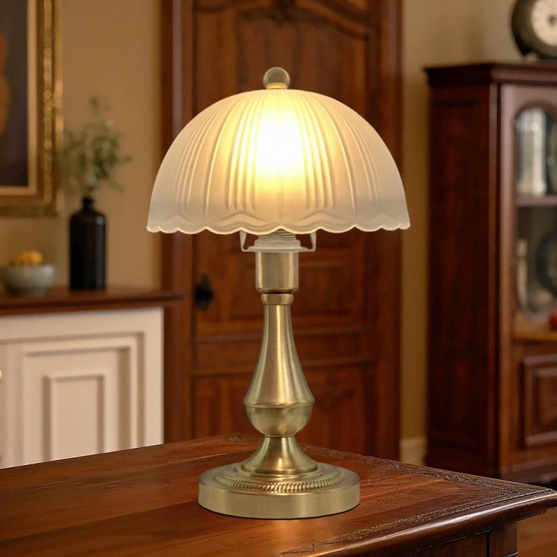 Scalloped Light in antique brass for Living Room by AUVIELIGHT