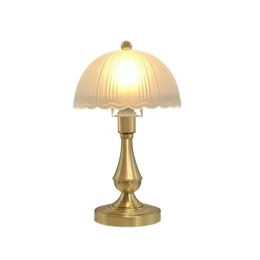 Scalloped Light in antique brass for Living Room by AUVIELIGHT