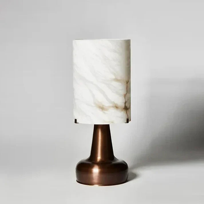 Modern Desk Lamp in antique alabaster for Home Office by AUVIELIGHT