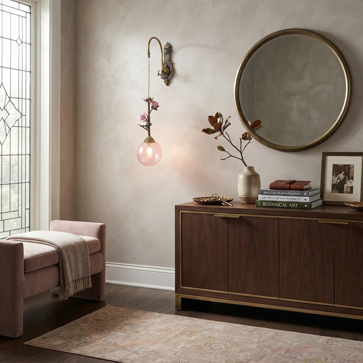 Modern Wall Sconce in rose bronze for Hallway by AUVIELIGHT