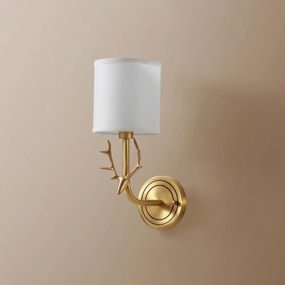 Antler Wall Sconce in brass for Hallway by AUVIELIGHT