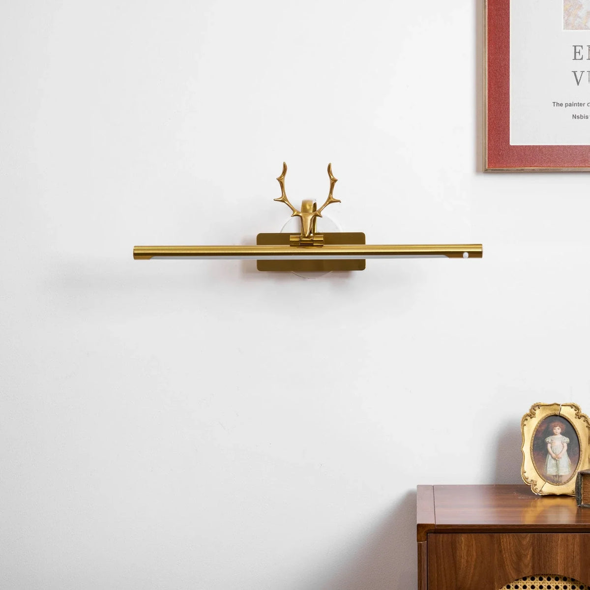 Antler Wall Sconce in brass for Hallway by AUVIELIGHT